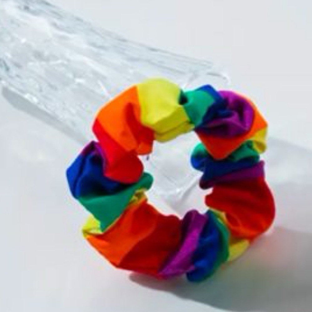 Hair Scrunchie, You’ll Get ONE, Colorful Rainbow Scrunchie/Hair Tie, NEW